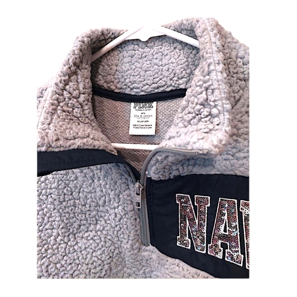 U.S. Navy Bling Sherpa Pullover Jacket - Picture 4 of 6